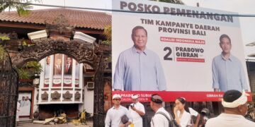 Posko Kemenangan Prabowo-Gibran Bali di Jalan Gatot Subroto Timur Nomor 507 Denpasar