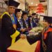 Prosesi wisuda STIMI Handayani Denpasar ke-40 di Prama Sanur Beach Hotel. Ist
