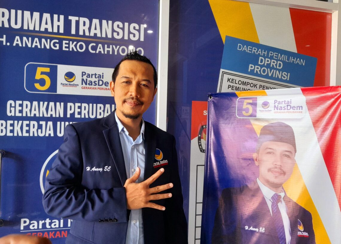 H. Anang Eko Cahyono calon DPRD Provinsi Bali dari Partai NasDem Nomor Urut 8 Dapil Denpasar. Balitopik.com