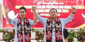 Pasangan Capres-cawapres Prabowo-Gibran saat mendaftarkan diri ke KPU RI. Ist