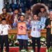 Potret capres-cawapres saat pengundian nomor urut di KPU. Foto: Ist