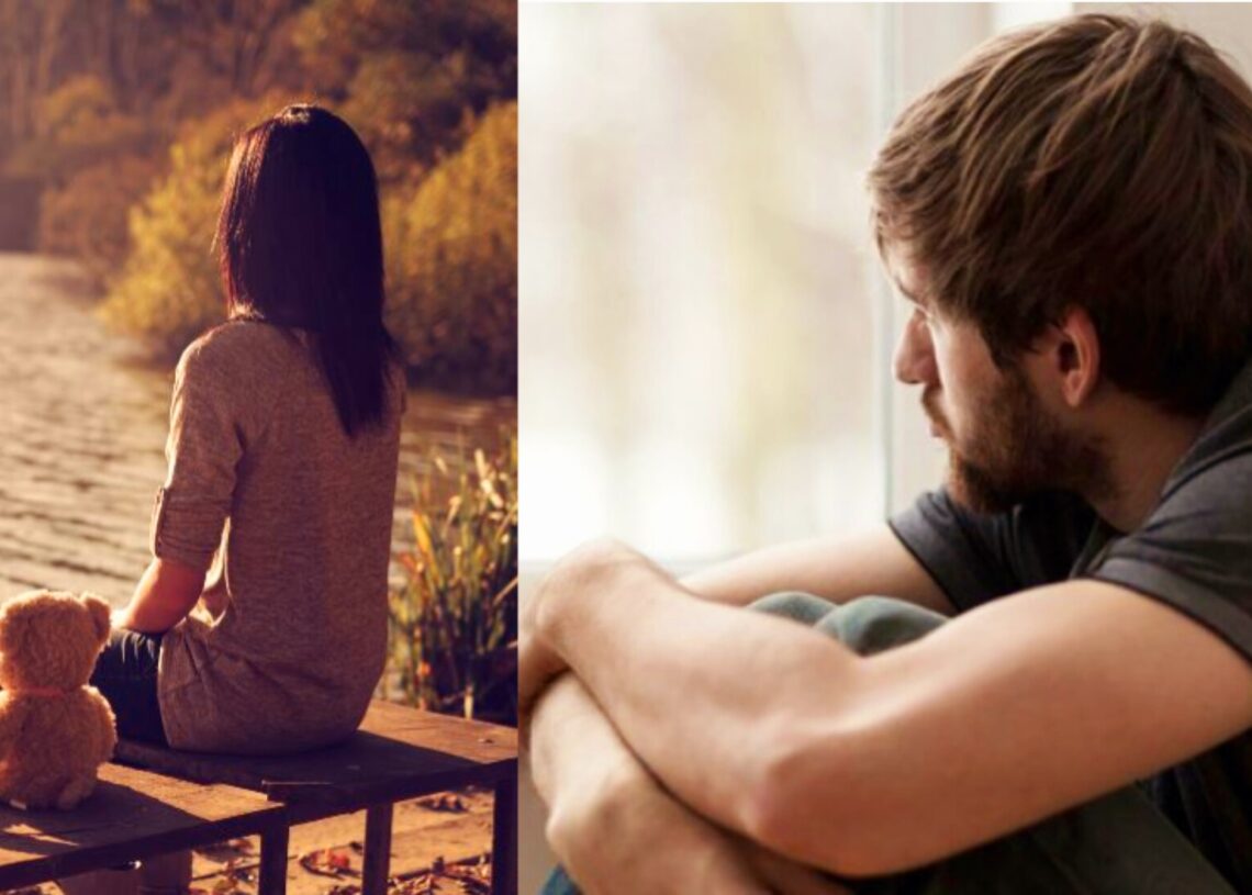 Ilustrasi orang yang suka menyendiri. Kolase foto: dreams.metroeve.com dan bbc.co.uk.