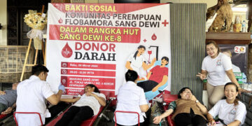 Komunitas Perempuan Flobamora Sang Dewi Gelar Donor Darah, Sumbangkan 32 Kantong Darah ke PMI Kota Denpasar. -Balitopik.com