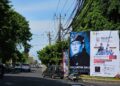 Baliho Giri Prasta di Jalan Melati Denpasar.