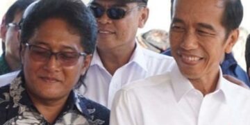 Giri Prasta dan Presiden Jokowi saat berkunjung ke Bali tahun 2019 lalu. -IST