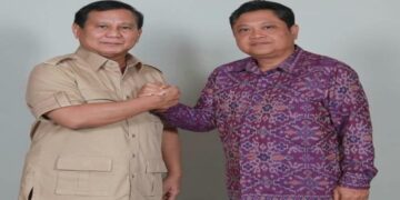 Prabowo Subianto (kiri) dan Rai Mantra. Foto: Instagram I Ketut Juliarta.