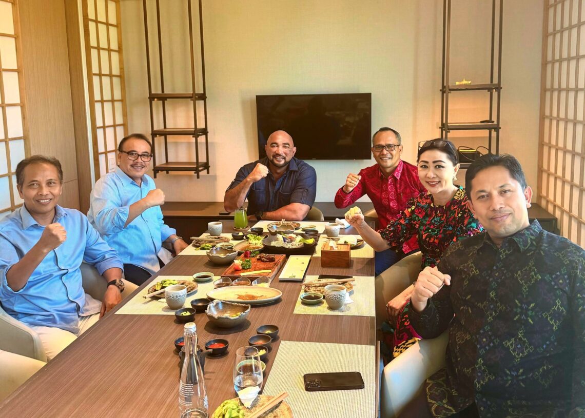 Para pimpinan partai saat melakukan pertemuan di Renon, Denpasar. -IST