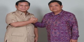 Prabowo Subianto (kiri) dan Rai Mantra. Foto: Instagram I Ketut Juliarta.