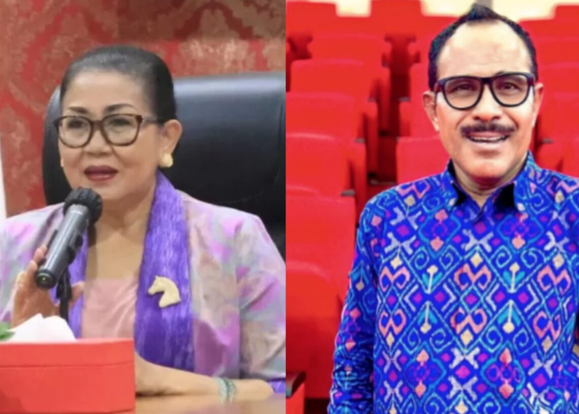 Kolase: Putu Putri Suastini Koster dan Agus Dei. -IST