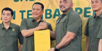 De Gadjah resmi dilantik sebagai Ketua DPD Perkumpulan Pemilik Izin Khusus Senjata Api Bela Diri (Periksha) Bali pada Sabtu (27/7/2024) di Jakarta. 