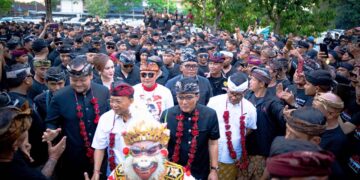 Laskar Bali dan Baladika Bersatu Dukung Koster-Giri. IST