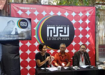 Konferensi pers tim Minikino Film Week 10 di Kubu Kopi Jalan Hayam Wuruk, Denpasar. -Balitopik.com