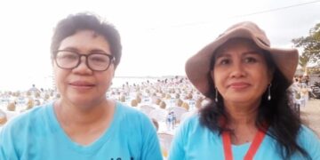 Ketua Departemen Pelayanan Perempuan Gereja Kemah Injil Indonesia (GKII), Pdt. Elisabeth Ronda (Kiri) danKetua Panitia Retret Perkauan Nasional 2024, Pdt. Dorkas Dunga Nedo. -Balitopik.com