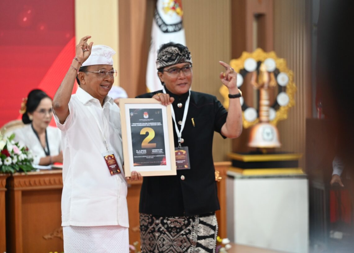 Koster-Giri Nomor Urut 2 Pilgub Bali 2024. -IST