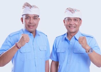 Calon Walikota dan Wakil walikota Denpasar nomor urut 1, Gede Ngurah Ambara Putra dan I Nengah Yasa Adi Susanto atau Paket ABDI. -IST