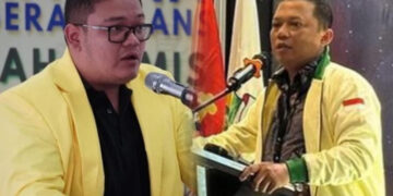 Kolase: Ketua Komda Bali, Yogaswara Putra Utama (kiri) dan Stefanus Asat Gusma. -Balitopik.com