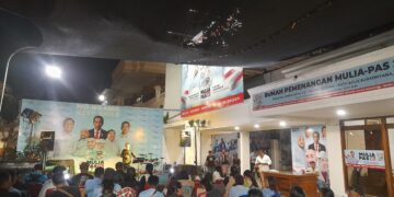 Sejumlah komunitas musik Bali yang hadir dalam acara peringatan Hari Sumpah Pemuda di Rumah Pemenangan Mulia-PAS. -Balitopik.com