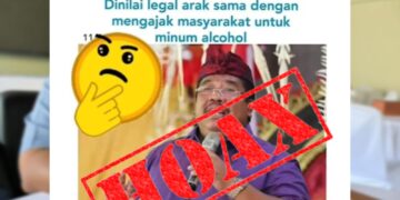 Pamflet pernyataan hoax Putu Agus Suradnyana yang beredar di media sosial.