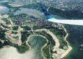 Pulau Serangan diambil dari ketinggian. -IST