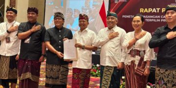 Pasangan Koster-Giri ditetapkan jadi Gubernur dan wakil Gubernur Bali periode 2025-2030.