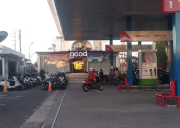 SPBU 54.805.25 Jalan Bypass Ida Bagus Mantra, Banjar Luglug, Desa Ketewel, Kecamatan Sukawati, Kabupaten Gianyar. -IST