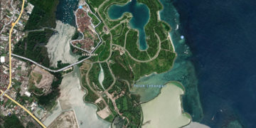 Foto: Tangkap layar Pulau Serangan dari Goole Maps. -Balitopik.com