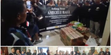 Kolase: Aksi kemanusiaan Keluarga Besar Amegelu Guard Bali di Rumah Singgah NTT dan NTB. -Balitopik.com