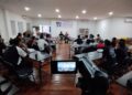 Herman Umbu Billy (depan-kanan) saat memberikan materi. -Balitopik.com