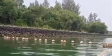 Tangkap layar video kiriman nelayan di Serangan. -Balitopik.com