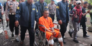 Bastomi Prasetyawan pelaku penusukan I Kadek Parwata ditangkap. -Balitopik.com
