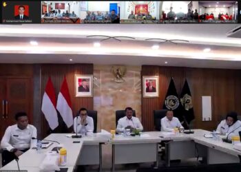 Pengarahan via zoom oleh Direktur Jenderal Pemasyarakatan (Dirjenpas), Irjen Pol. Drs. Mashudi.