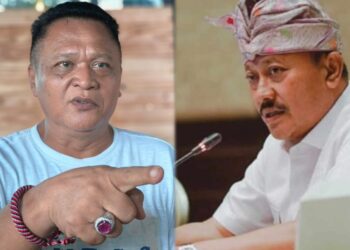 Kolase: Gede Angastia alias Anggas dan Gde Sumarjaya Linggih alias Demer. -Balitopik.com