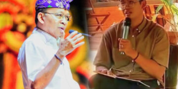 Kolase: Wayan Koster dan Efatha Filomeno Borromeu Duarte. -Dok. Balitopik.com