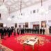 Presiden Prabowo Subianto saat melantik Dubes LBBP) RI untuk negara sahabat, di Istana Negara, Jakarta, Senin (24/3/2025). -IST