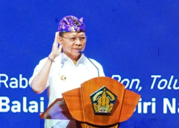 Gubernur Bali Wayan Koster saat rakop kepala daerah se-Bali. -IST