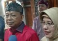 Gubernur Bali Wayan Koster dan Kepala BPS Nasional Amalia Ardininggar Widyasanti di Kantor Gubernur Bali. -IST