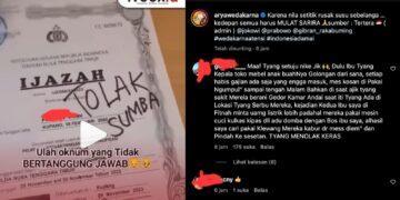 Tangkap layar video viral tolak sumba saat lamar kerja. -@aryawedakarna
