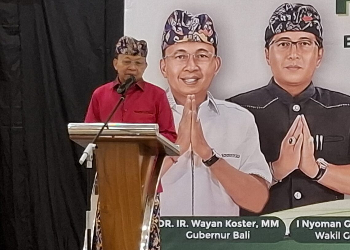 Gubernur Bali Wayan Koster. Balitopk.com