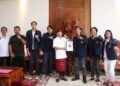 BEM UNUD saat beraudensi dengan Gubernur Bali, Wayan Koster. -IST