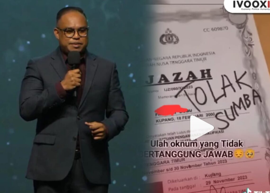 Kolase: Ketua Umum Flobmora Bali, Herman Umbu Billy dan tangkap layar video yang viral. -Balitopik.com