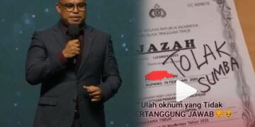 Kolase: Ketua Umum Flobmora Bali, Herman Umbu Billy dan tangkap layar video yang viral. -Balitopik.com