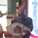 Gubernur Bali Wayan Koster saat memberikan sambutan pada acara Launching Siaran Televisi Digital dari Turyapada Tower. -Balitopik.com