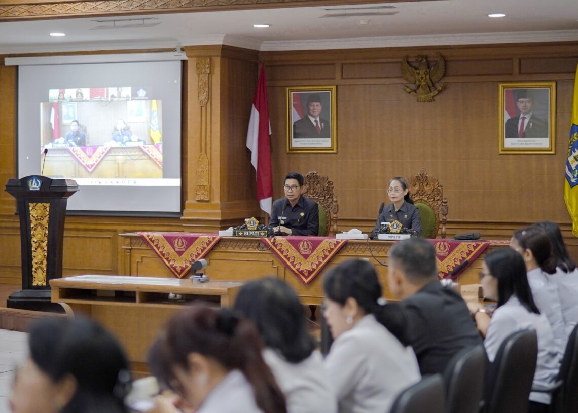 Bupati Badung, I Wayan Adi Arnawa saat Rapat Koordinasi Program Pemberantasan Tindak Pidana Korupsi Tahun 2025. - IST