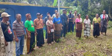 Tokoh Masyarakat Dua Desa Datangi Lokasi Survei Geotermal dan Deklarasi Penolakan Rencana Eksplorasi. -AD/Balitopik.com