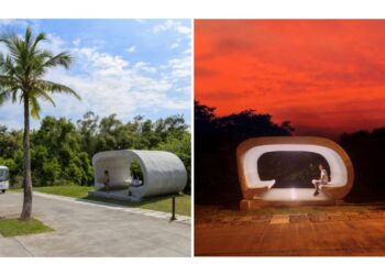 Bus Stop Enam, halte bus hasil cetak 3D di Nuanu Creative City