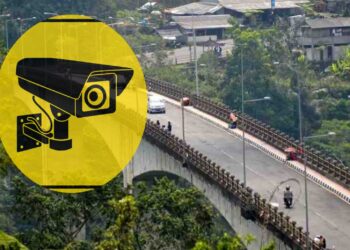 Ilustrasi CCTV di Jembatan Tukad Bangkung, Petang, Badung.