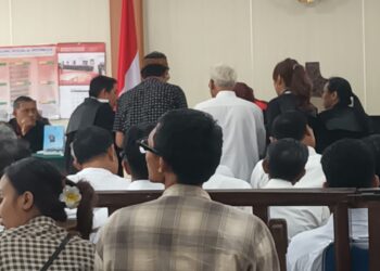 Suasana sidang di PN Denpasar. -IST