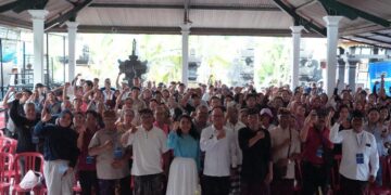 Tim Sosialisasi Program Makan Bergizi Gratis DPR RI saat di Gianyar Bali. -Balitopik.com