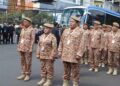 Gunernur Bali Wayan Koster (depan kiri) saat mengikuti retret gelombang II di Jawa Barat. -IST