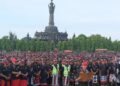 Pecalang se-Bali saat Gelar Agung di Renon beberapa waktu lalu. -IST